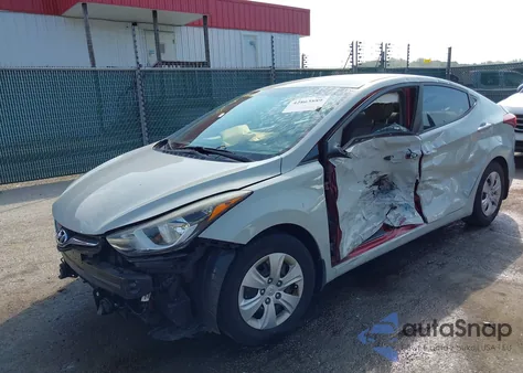 2016 Hyundai Elantra Se from USA, damaged, VIN 5NPDH4AE1GH769552